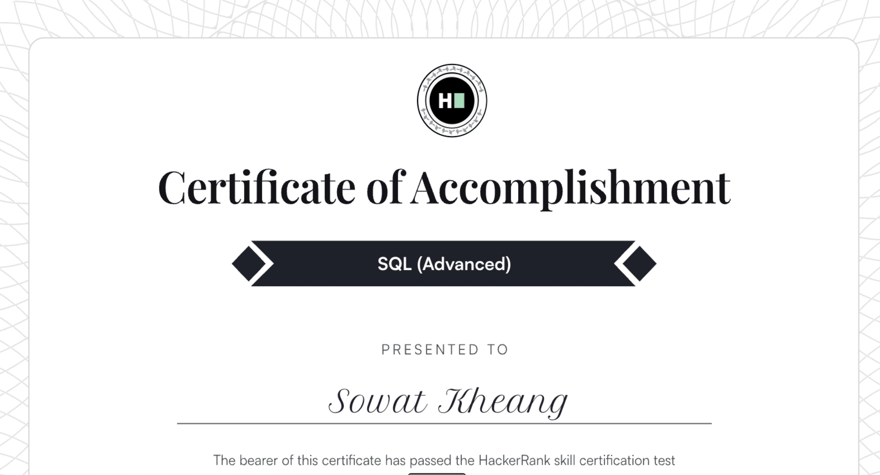 SQL Advanced